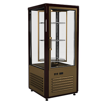 Витрина кондитерская Полюс D4 VM 120-2 (R120Cвр) (0109-0102 (коричнево-золотой))